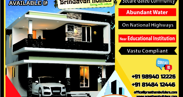 Luxury Villas Available @ BRINDAVAN HOMES, Kochadai, Madurai