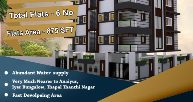 2BHK Flat Available @ PSM Apartment @ Mela Panangadi, Madurai