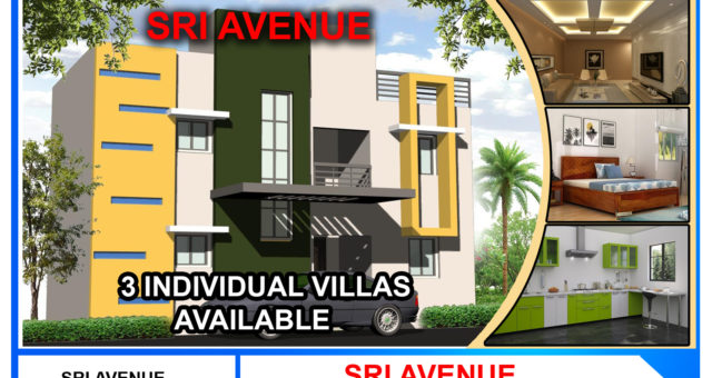 Luxury Villas available @ Sri Avenue, Park Town, Madurai