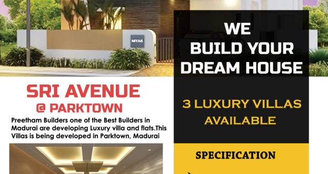 3BHK Independent Villas available @ Sri Avenue, Parktown