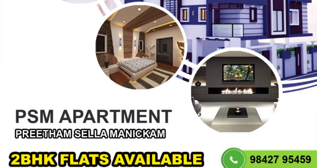 Luxury 2BHK Flats available @ Preetham Builders, Madurai