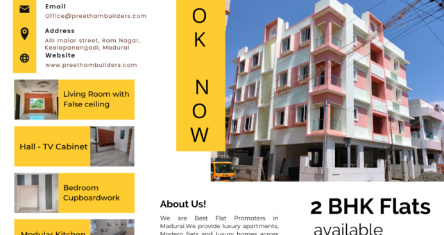 2BHK Flats for sale @ PSM Apartment, Madurai