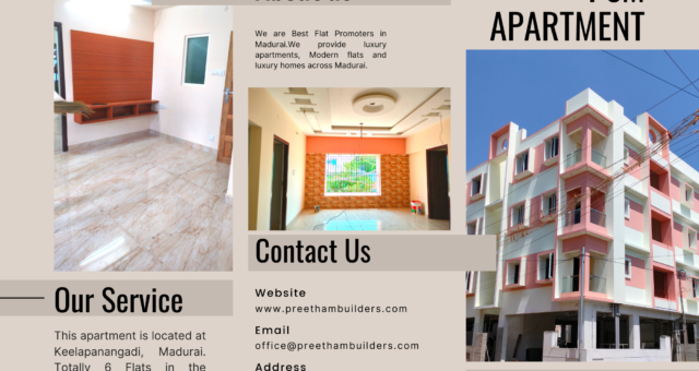 2BHK Flats for sale @ Preetham Builders, Madurai