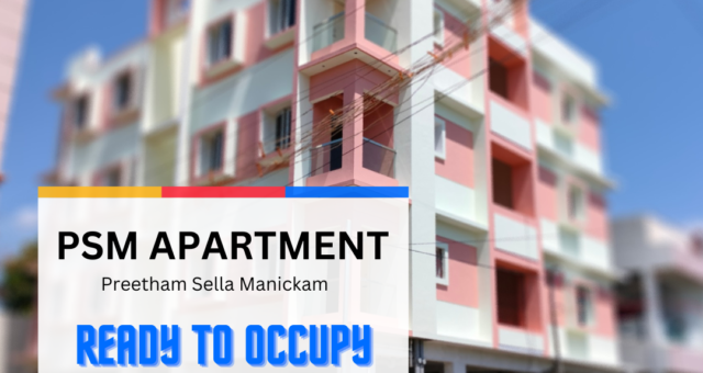 Only 1 Flats available – Hurryup!! – PSM Apartment, Keelapanangadi, Madurai